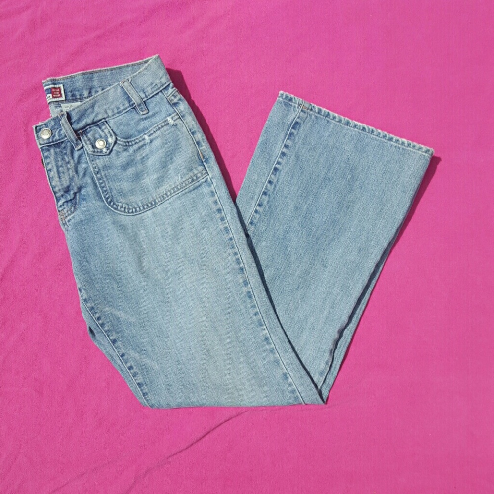 Vintage Old Navy Distressed Ultra Low Waist Jeans